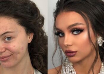 25 rendkívüli fotó ami megmutatja, hogyan néznek ki a menyasszonyok az esküvői smink előtt és után