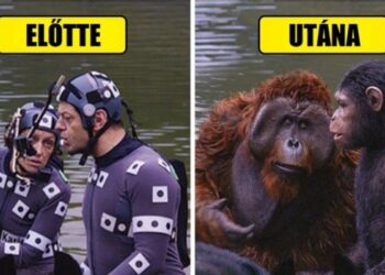 Így néz ki 22 közismert film a speciális effektek előtt és után (új fotók)