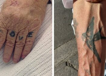 20 fénykép, mely bemutatja, hogyan fognak kinézni a tetoválásaink idős korunkban