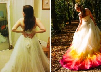 61 órán keresztül alakított át esküvői ruháját, de minden pillanata megérte