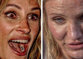 Távol a tökéletestől: 20 felvétel, mely bemutatja, hogy néz ki a színésznők arca közelről