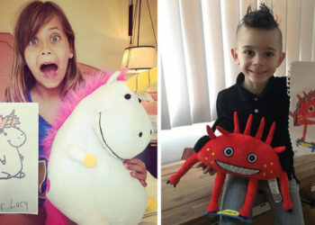 Egy zseniális cég, mely plüssjátékokká alakítja a gyermekek rajzait