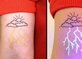 Egy ausztrál művész izzó tetoválásokat készít, amelyek ultraibolya fényben életre kelnek és varázslatosnak tűnnek