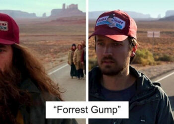 Ez a ujdonsült házaspár újrakészíti a leghíresebb filmek ikonikus jeleneteit, azok valódi forgatási helyén