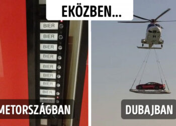 20 “eközben…” kép, mely viccet űz a különböző városokkal és országokkal kapcsolatos sztereotípiákból