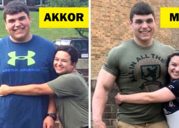 20 személy, akiknek korábban ki kellett lazítani az övüket, de most büszkén mutatják meg ragyogó testüket