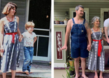 Ezeknek az embereknek sikerült izgalmas és szórakoztató módon újrakészíteni a régi fényképeiket