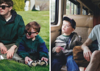 Egy zseniális fotós, aki régi gyerekkori fotóira varázsolja magát Photoshop segítségével