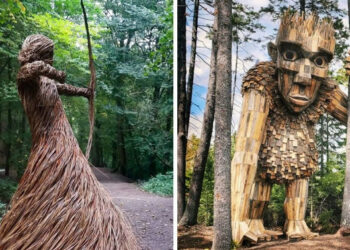 19 természetes anyagokból készült szobor, amelyektől eldobod az agyad