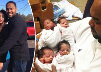 A férj szülés alatt megcsókolja a feleségét, mielőtt meghalna, életét a négyes ikreik felnevelésének szenteli