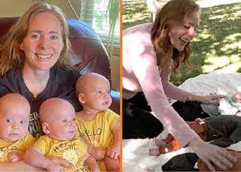 Ez az édesanya 46 évesen egypetéjű hármas ikreket szült: “1 a 20 milliárdhoz volt az esélye”