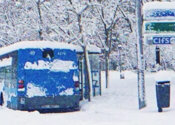 A kisfiú az édesanyjára várt a buszmegállóban, míg egy nő le nem szállt a buszról és haza nem vitte őt