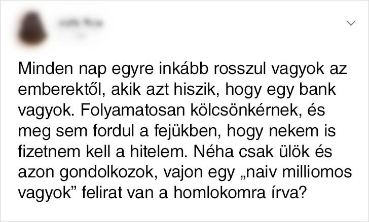 adósság, barátság, családi kapcsolatok, emberi kapcsolatok, humor, íratlan szabályok, kínos szituációk, kölcsön, pénz, pénzügyek, rokoni kapcsolatok, tartozás, vicces történetek, visszafizetés