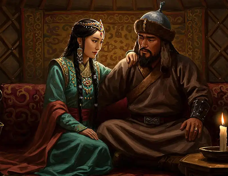 Ágyasok, Dzsingisz kán, Dzsingisz kán feleségei, hárem, Középkori Ázsia, Középkori büntetések, Mongol Birodalom, Mongol szokások, nők a középkorban, történelem