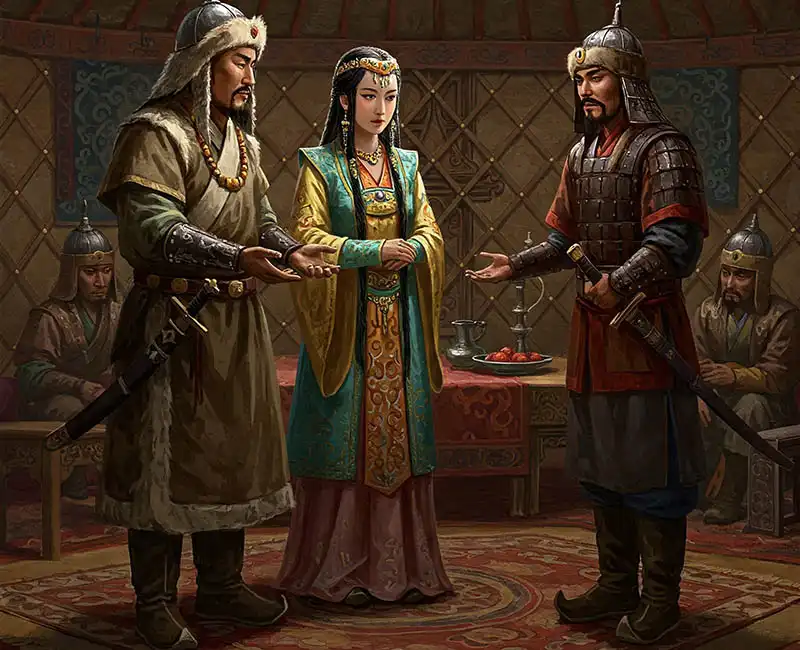 Ágyasok, Dzsingisz kán, Dzsingisz kán feleségei, hárem, Középkori Ázsia, Középkori büntetések, Mongol Birodalom, Mongol szokások, nők a középkorban, történelem