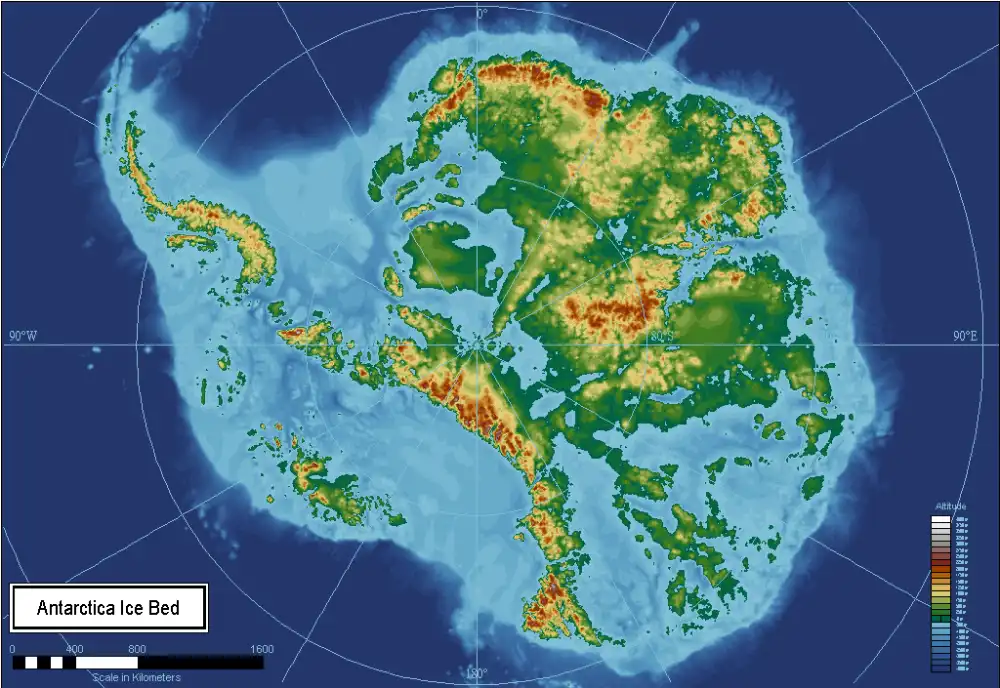 Antarktisz, Antarktisz geológiája, Bedmap3, Bentley-árok, galéria, jég alatti kontinens, jégolvadás, klímaváltozás, tengerszint-emelkedés, Transzantarktiszi-hegység, Vosztok-tó