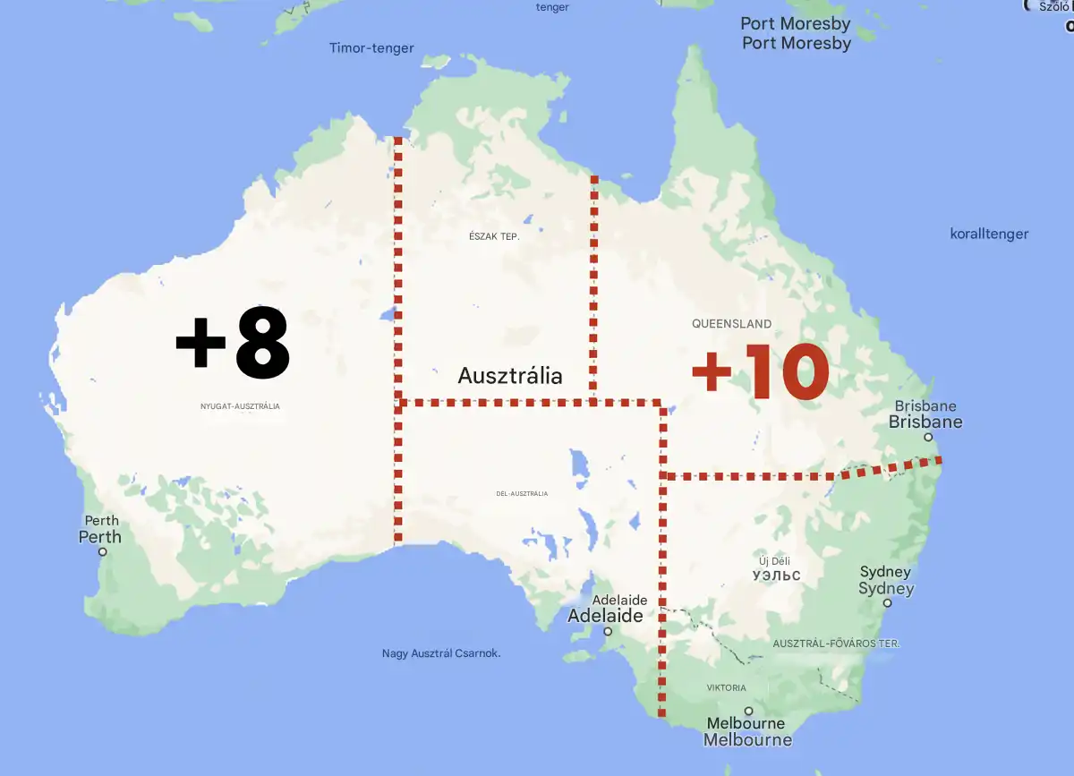 Ausztrália, érdekességek, földrajz, Greenwich, idő, időzónák, Irán, különleges időzónák, kultúrák, Nepál, nyári időszámítás, óraátállítás, országok, téli időszámítás, utazás, világ