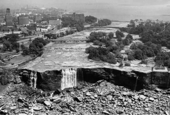 érdekességek, kanada, New York, Niagara-vízesés, Niagara-vízesés leállása, Ontario, természeti jelenségek, történelem, usa, vízesések