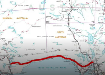 A világ leghosszabb abszolút egyenes útja