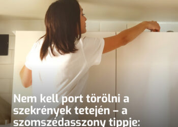 Nem kell port törölni a szekrények tetején – a szomszédasszony tippje: takarítsd ki 7 perc alatt a legfelső részt erőlködés nélkül