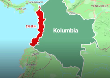 Miért nem él szinte senki Kolumbia nyugati partján?