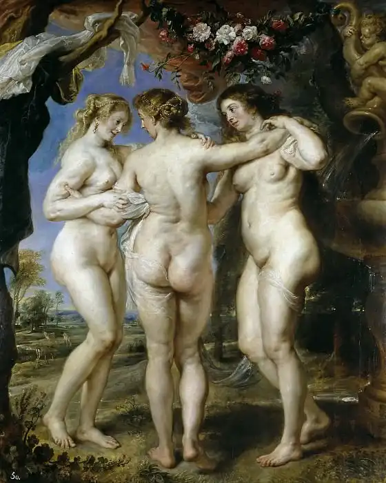 barokk, festészet, flamand, galéria, mitológia, művészettörténet, nőalak, portré, Rubens, szépségideál, testkép