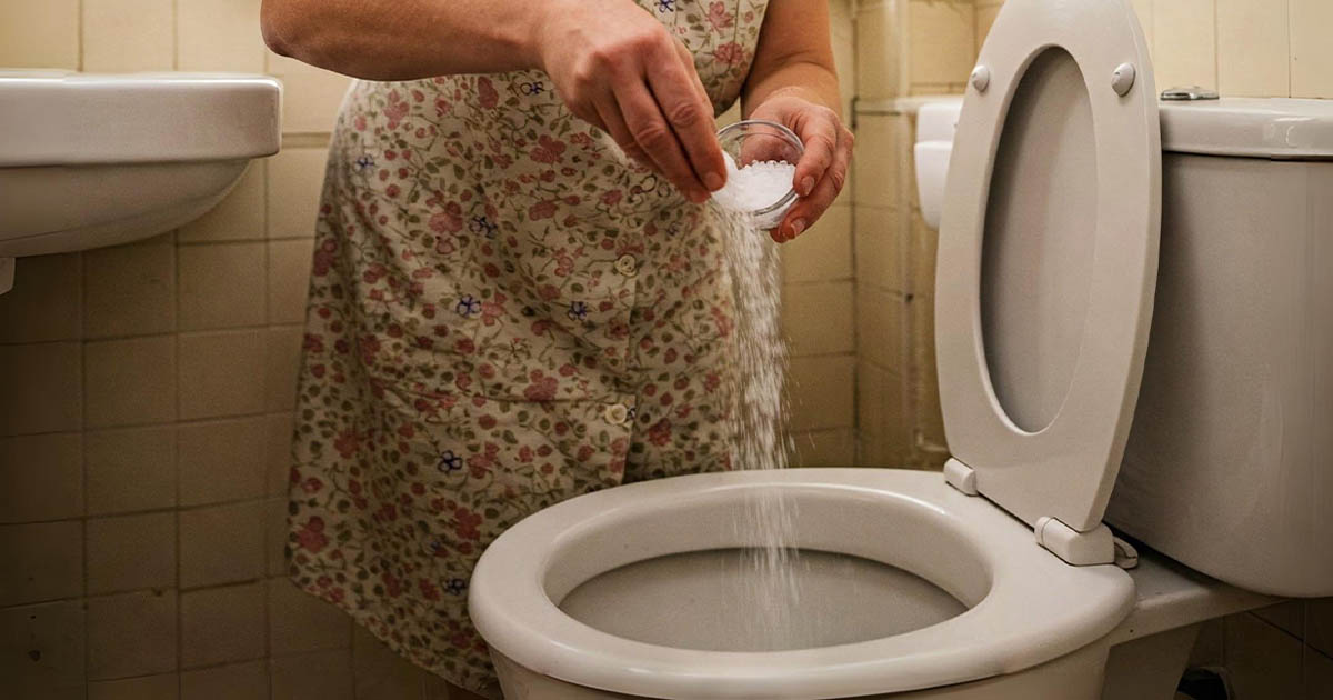duguláselhárítás, háztartási tippek, környezetbarát takarítás, német szokások, olcsó takarítás, só, sóval takarítás, spórolás, takarítás, WC, WC tisztítás