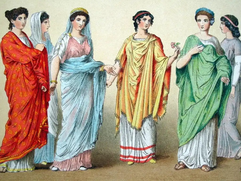 divat, Kultúra, nők, ókor, öltözködés, Róma, szokások, társadalom, textil, történelem