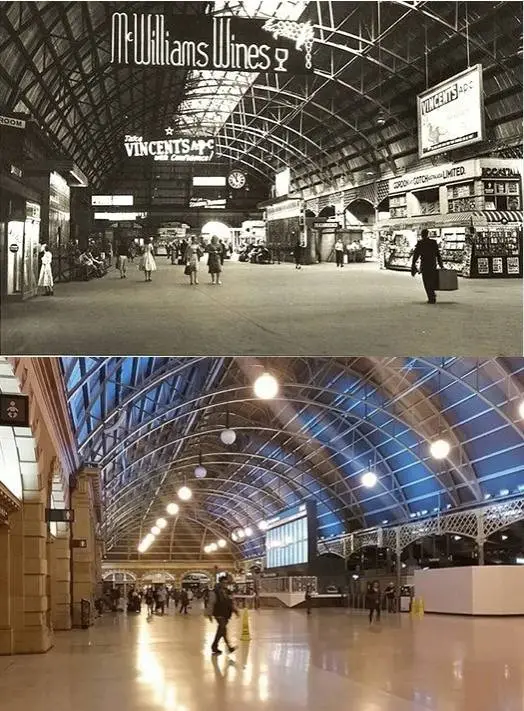 építészet, fejlődés, Fotó, időutazás, összehasonlítás, régi fotók, történelem, urbanisztika, város, városkép