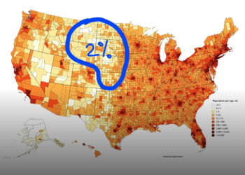 Miért nem él szinte senki az Egyesült Államok közepén?