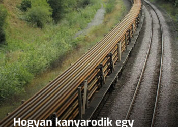 Hogyan kanyarodik egy vonat a 800 méteres sínek szállítása közben, és miért nem törnek el?