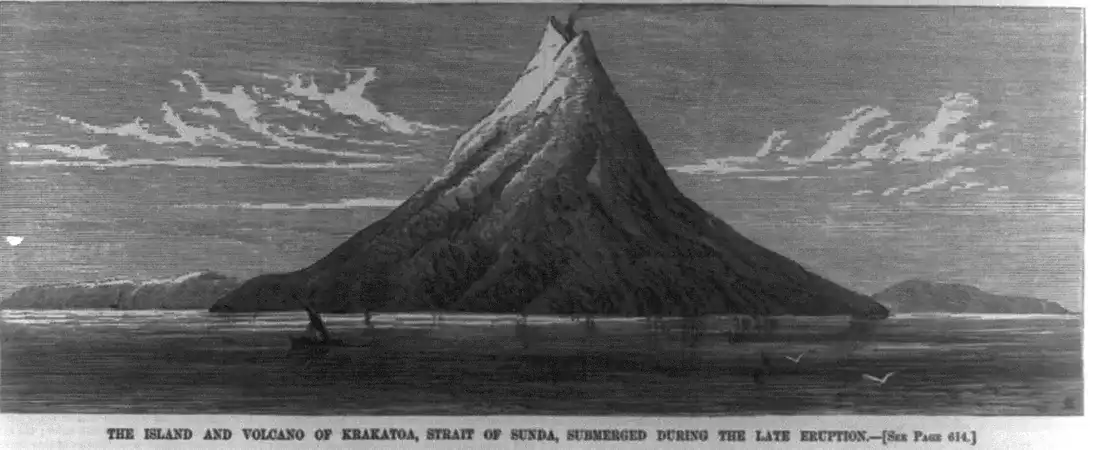 erő, geológia, hang, katasztrófa, Kitörés, Krakatau, Pusztítás, természet, történelem, vulkán