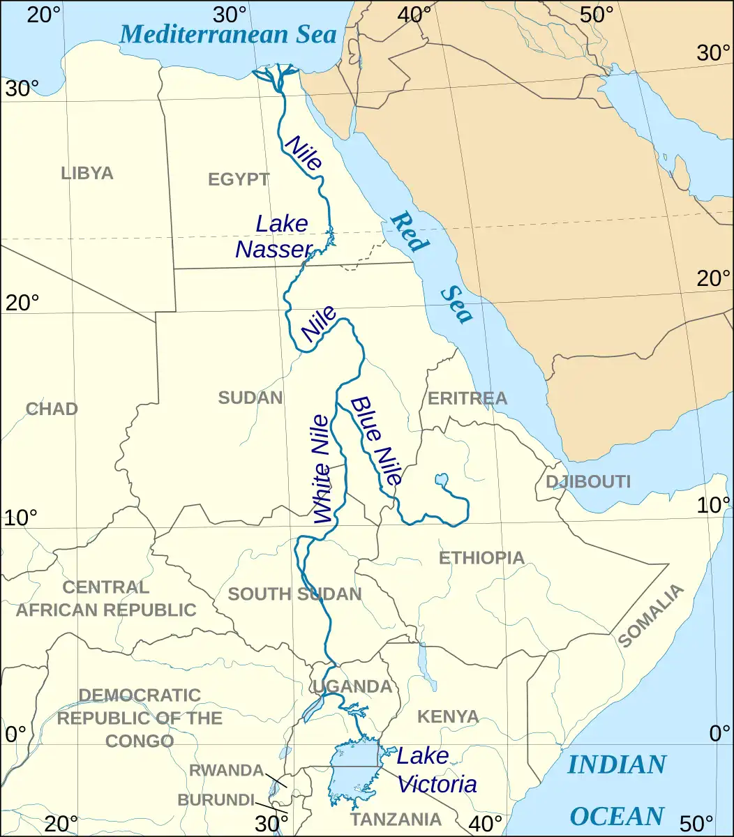 afrika, Asszuán, egyiptom, érdekességek, Etiópia, földalatti források, folyó, galéria, gát, Nílus, térkép, történelem, Újjászületés gát, Viktória-tó, vízerőmű, vízforrás