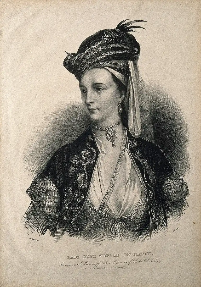 arisztokrácia, Fürdő, Kultúra, Levelezés, Montagu, nők, oltás, Orvoslás, Oszmán, utazás