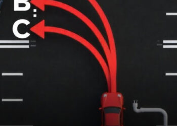 Melyik sávot kell választani, ha balra akarunk kanyarodni?