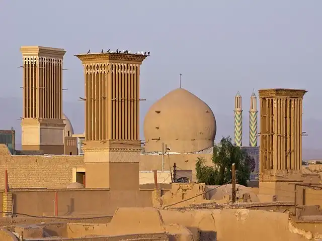 építészet, fenntarthatóság, hűtés, Irán, örökség, Perzsia, sivatag, szélfogó, technológia, történelem
