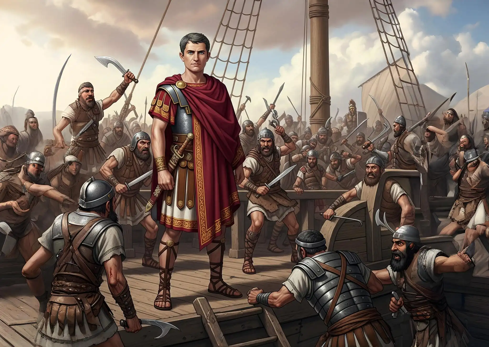 caesar, kalózok, Róma, római birodalom, történelem