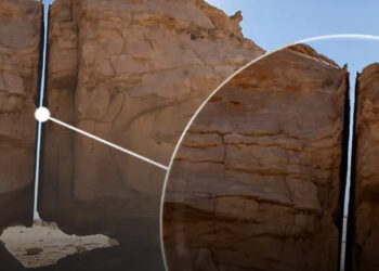 Al-Naslaa: a sivatag rejtélye – egy szikla, amit mintha lézerrel vágtak volna ketté