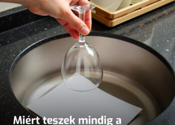 Otthonról elutazva mindig hagyok egy poharat és papírlapot a mosogatóban a nyugalmamért