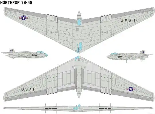 Aerodinamika, bombázó, haditechnika, innováció, jövő, lopakodó, Northrop, Prototípus, repülés, történelem