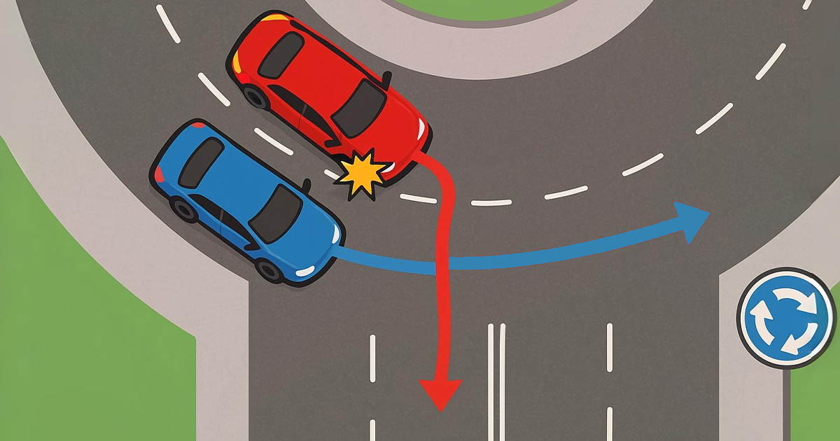 balesetveszély, elsőbbségadás, jelzőtáblák, kihajtás, körforgalom, közlekedési szabályok, kresz, sávok, vezetés