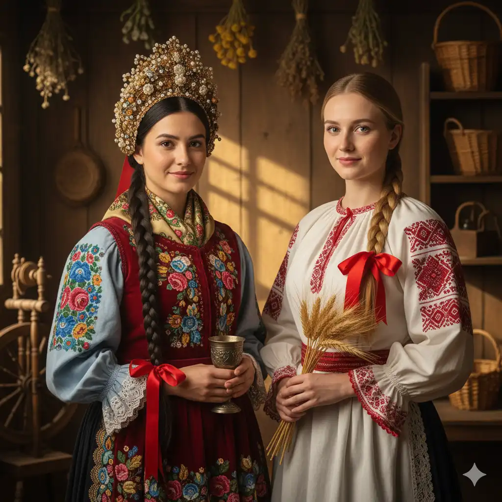 asszony, főkötő, frizura, hagyomány, Jelkép, Kultúra, lány, népszokás, Státusz, viselet