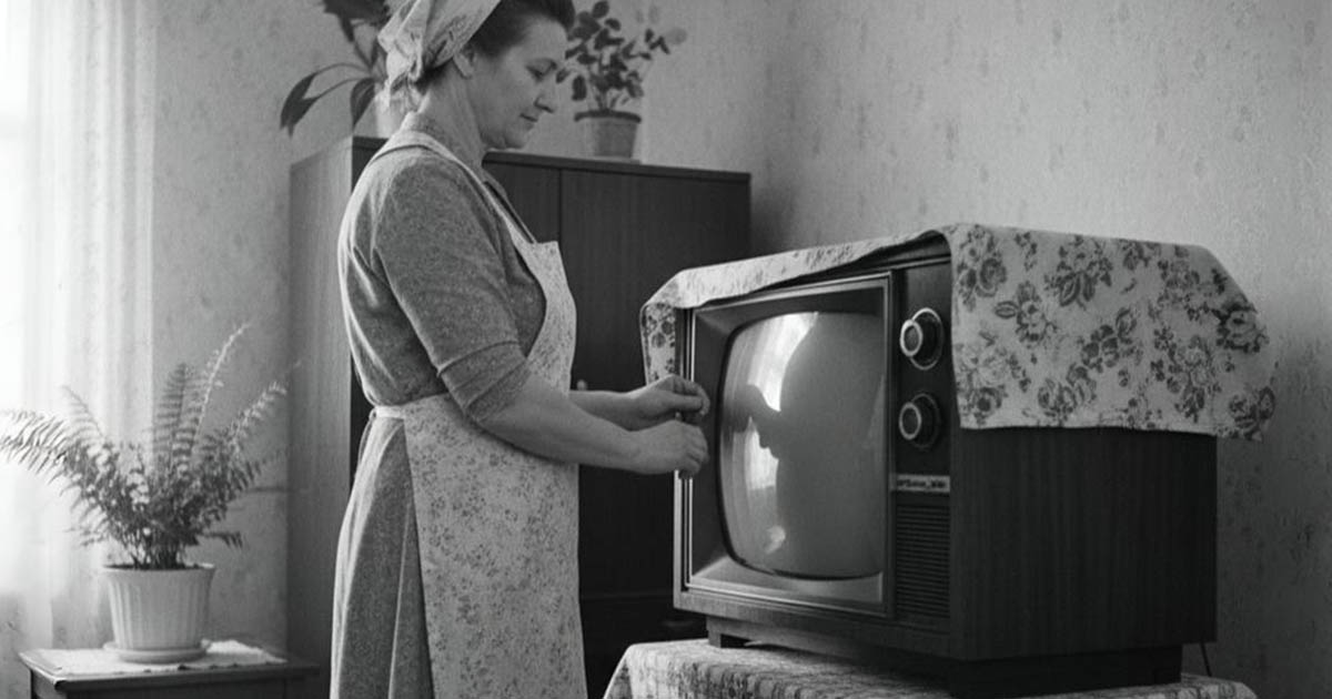 dekoráció, hagyomány, Kultúra, mítoszok, nosztalgia, otthon, retró, szovjetunió, tévé, történelem