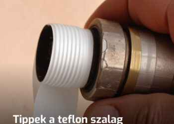Hogyan használjunk teflon szalagot a szivárgásmentes csatlakozókért?