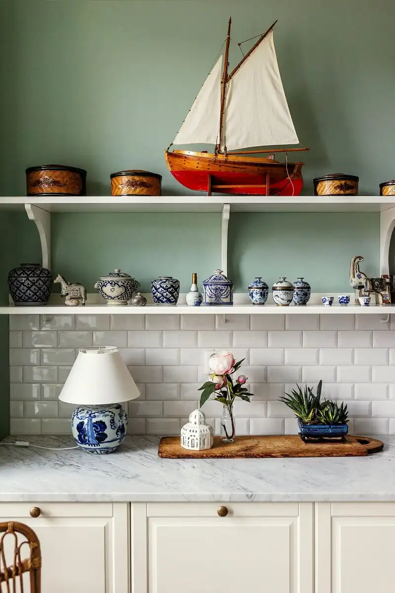 belsőépítészet, csempekályha, lakásbemutató, lakberendezés, retró, skandináv design, Stockholm, Svédország, történelmi lakás, vintage