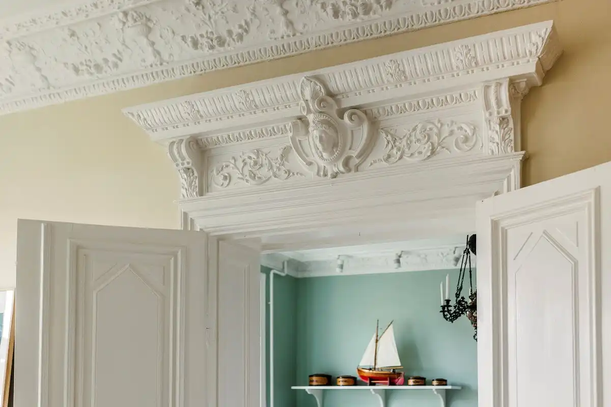 belsőépítészet, csempekályha, lakásbemutató, lakberendezés, retró, skandináv design, Stockholm, Svédország, történelmi lakás, vintage