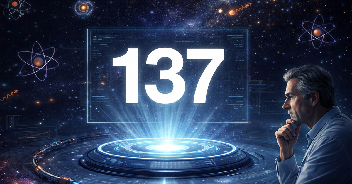 137-es szám, atomfizika, finomszerkezeti állandó, fizika, kvantumfizika, technológia, tudomány, tudományos kutatás, univerzum